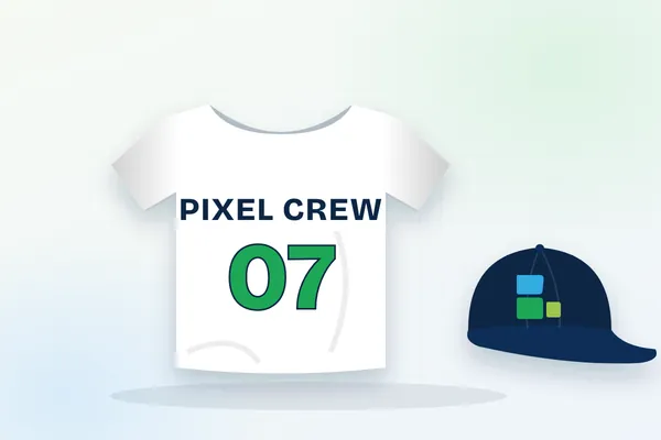 White T-shirt with PVC and flock heat press lettering and branded cap